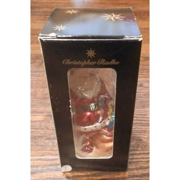 Christopher Radko Santa on the Look Out Ornament w/Box - Picture 2 of 3